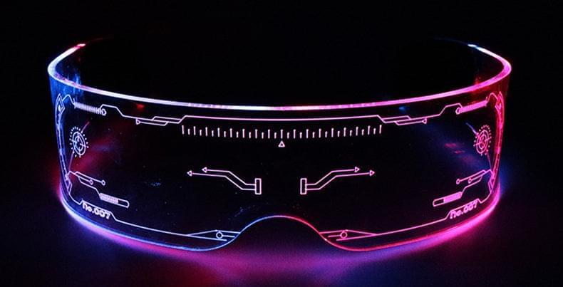 Ultra schnelle LED Brille - leuchtet in 7 Farben - schnellsteschnellebrillen